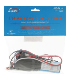 URCO410 Universal Refrigerator 3 'N 1 Relay, Overload & Start Capacitor Combo