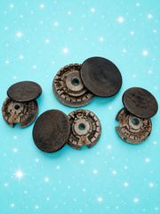 Used OEM Kenmore 970-334680 Gas Range Cooktop Burner Heads & Burner Caps – Complete Set – Tested