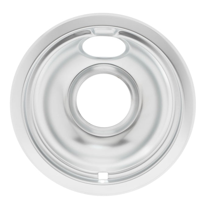 WPW10196406 Whirlpool Stove Drip Bowl - 6" Chrome