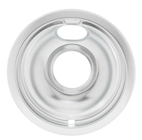 WPW10196406 Whirlpool Stove Drip Bowl - 6" Chrome