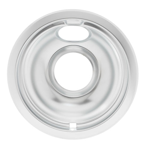 WPW10196406 Whirlpool Stove Drip Bowl - 6" Chrome