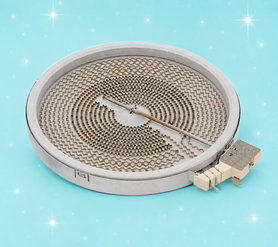 Whirlpool W10823692 Left Front Dual Radiant Surface Element – Genuine OEM Range Burner USED
