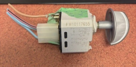Whirlpool WPW10117655 Dryer Push-To-Start Switch – OEM Dryer Start Button Switch – Used Part