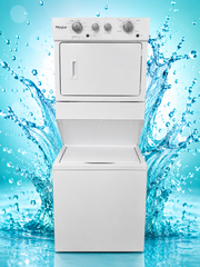 New Used Once Whirlpool 27" Stacked Laundry Center – Washer & Electric Dryer – Tested - Store