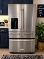 SOLD!  KitchenAid 36" Stainless Steel French Door Refrigerator with Interior Water Dispenser – Fully Tested
