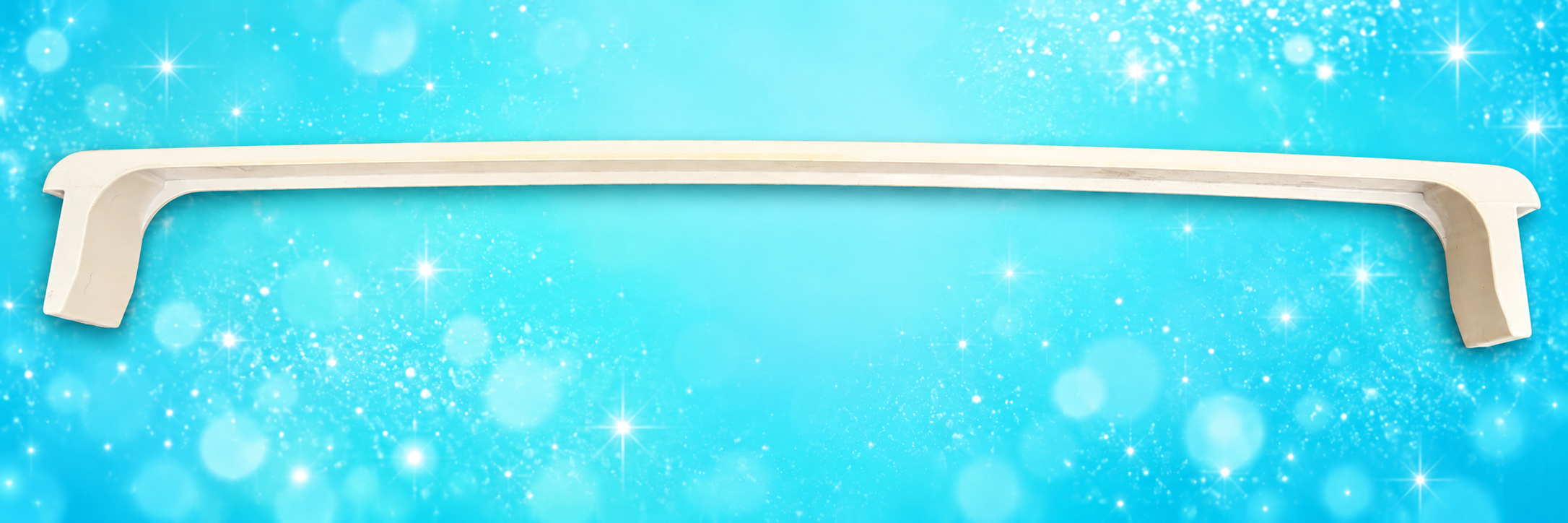 Used 18 inch door bar 50112801003D, front view on aqua background