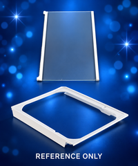 Frigidaire glass shelf 5304534024 and deli drawer carriage 5304522177 sold together – REFERENCE ONLY