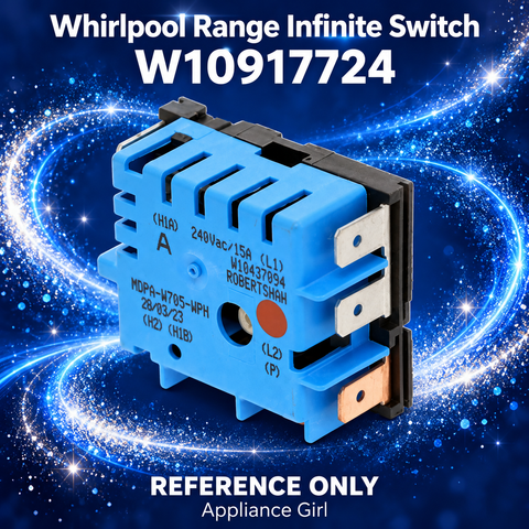 Whirlpool W10917724 infinite switch – reference only