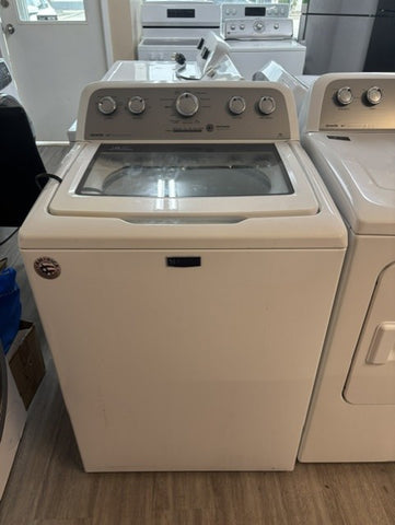 SOLD!  Used Maytag Top Load Washer & Electric Dryer Set – White – Fully Tested