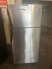 Used Frigidaire Top Freezer Refrigerator – Stainless Steel Finish – Tested & Ready to Go - store