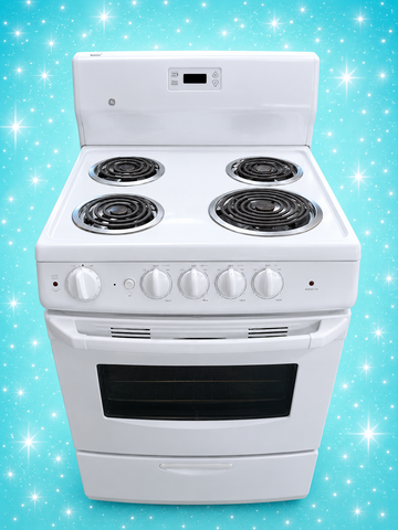 GE 24-Inch White Electric Range with Coil Burners – Clean, Reliable & Apartment Friendly - Store H
