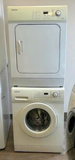 SOLD!   Samsung 24 Inch Stackable Washer and Dryer – Apartment Size