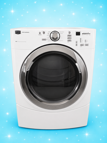 Maytag Front Load Dryer – White with Chrome Door