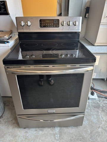 Used Frigidaire Gallery 30" Stainless Steel Smooth Top Electric Range – True Convection – Fully Tested