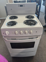 GE 24-Inch White Electric Range with Coil Burners – Clean, Reliable & Apartment Friendly - Store H
