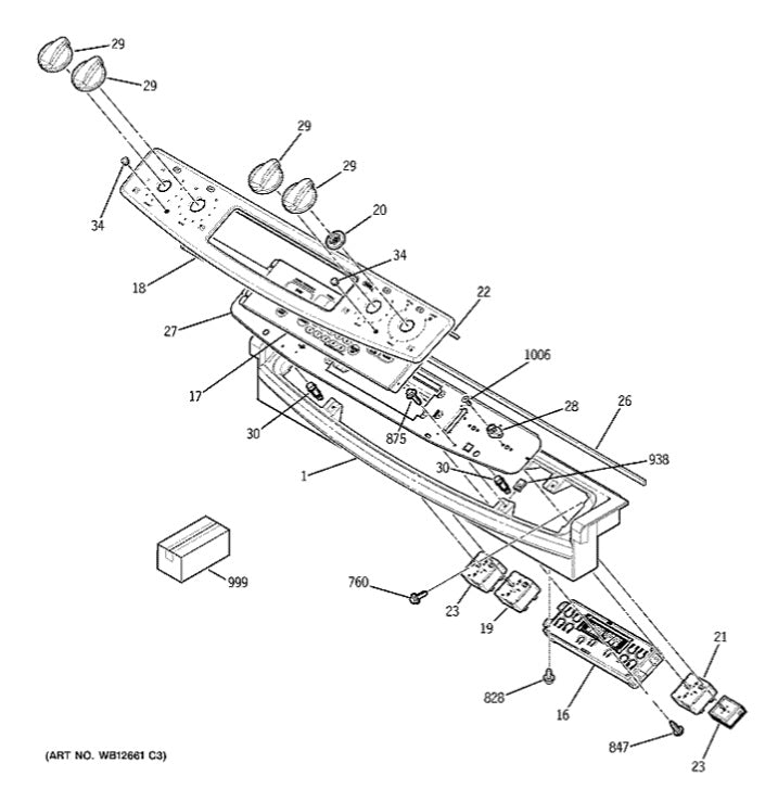 Infinite Switch Part number WB24T10134 Stove Range model JCSP42SR1SS