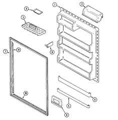 Whirlpool Door Bar / Bin  Front Pick Off Shelf 61005405 NEW PART