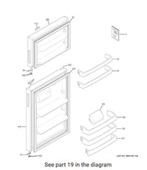 General Electric GTE15CTHBLWW GE Refrigerator Shelf WR17X30024 USED