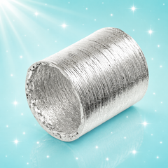 4-Foot Flexible Aluminum Dryer Vent Exhaust Duct – Universal 4" Dryer Vent Hose NEW