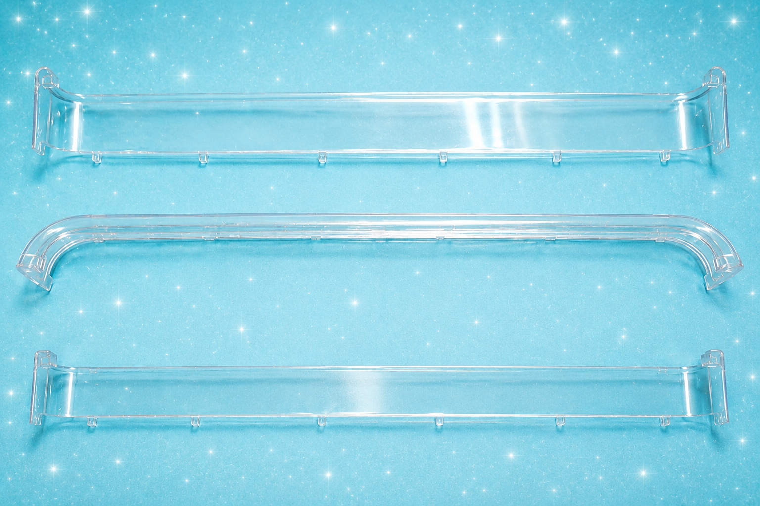 LG 3806JJ3001A Refrigerator Clear Shelf Decor / Front Trim – 25.5" – Used