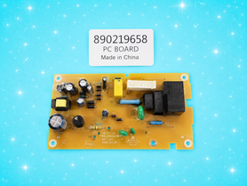 Used OEM Danby 890219658 Refrigerator PC Board with LED Display & Thermostat Box 890211614 – Tested