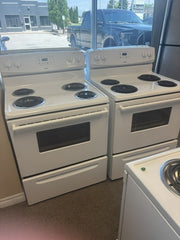 Kenmore White 30" Electric Coil Top Range – Self-Cleaning Oven – Large Burner – Clean & Reliable USED APPLIANCE