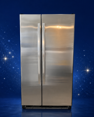 Discounted Used Stainless Steel Side-by-Side Refrigerator – Counter Depth Style – Fully Tested - Store