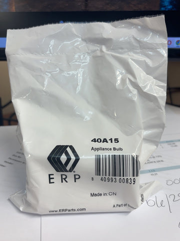 ERP 40A15 appliance bulb in original packaging