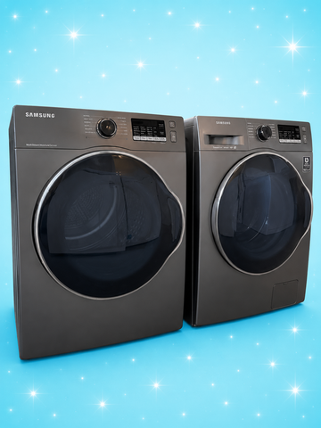Samsung 24” Apartment Size Front Load Washer & Dryer Set – Graphite Grey