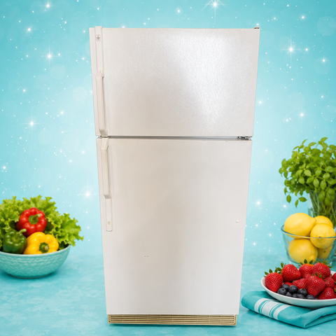 Used GE 30" Top Freezer Refrigerator – White – 66" Tall – Fully Tested - Store