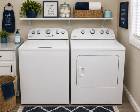 Used Whirlpool Top Load Washer & Dryer Set – White – Tested & Ready to Go - Store