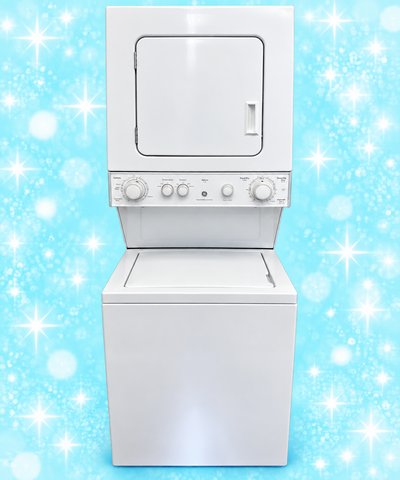 Whirlpool White Stacked Washer & Electric Dryer 24 inch Laundry Centre – Fully Tested