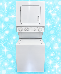 Whirlpool White Stacked Washer & Electric Dryer 24 inch Laundry Centre – Fully Tested