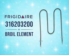 Frigidaire 316203200 Broil Element – Oven Broil Heating Element for Electric Ranges NEW