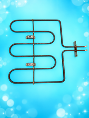 Hisense HER30F5CSS Oven Broil Heating Element – Used OEM on aqua background