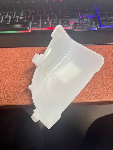 Interior of Kenmore refrigerator light cover