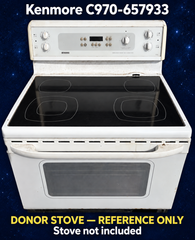 Kenmore C970-657933 donor stove reference only; stove not included