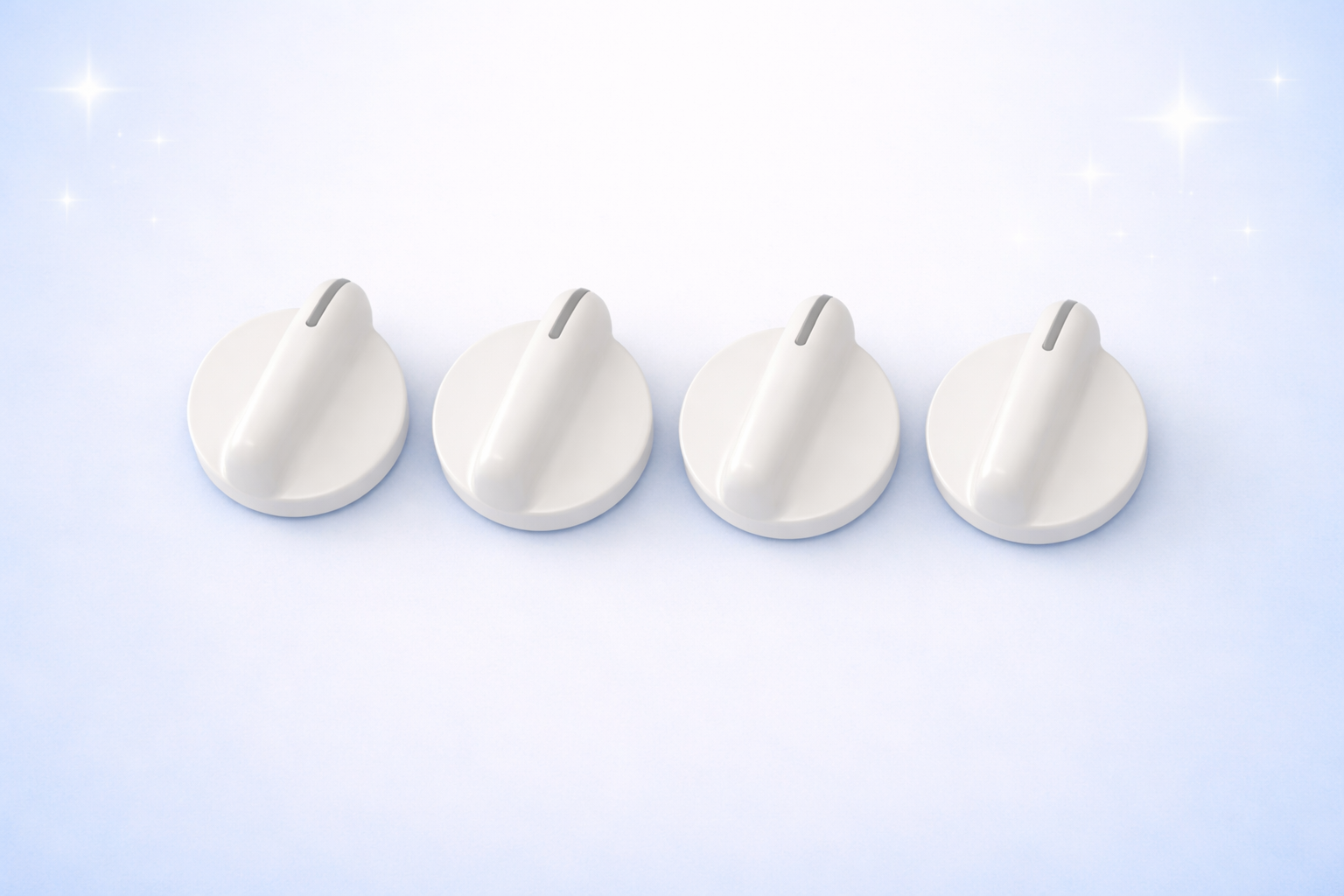 Kitchenaid KGRT507GWH0 OEM Gas Stove Knobs  p/n 9751199FW USED