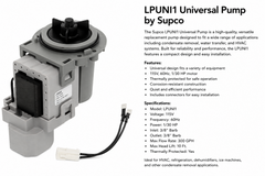 Supco LPUNI1 Universal Washer Drain Pump Replacement -NEW