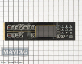 Maytag Range Oven Control Overlay  Part Number 74005469