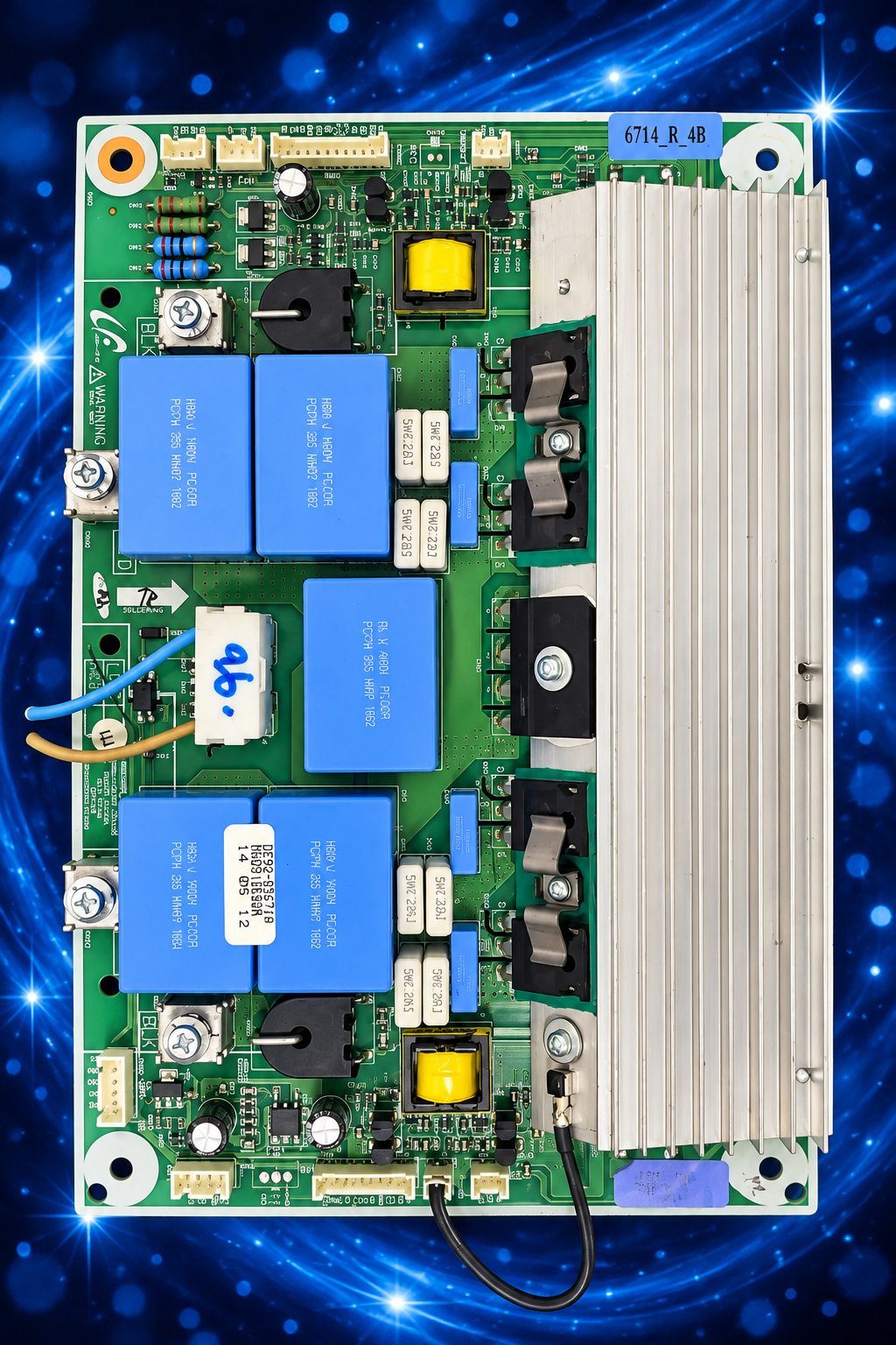 Samsung DE92-03671A right induction PCB, navy sparkle