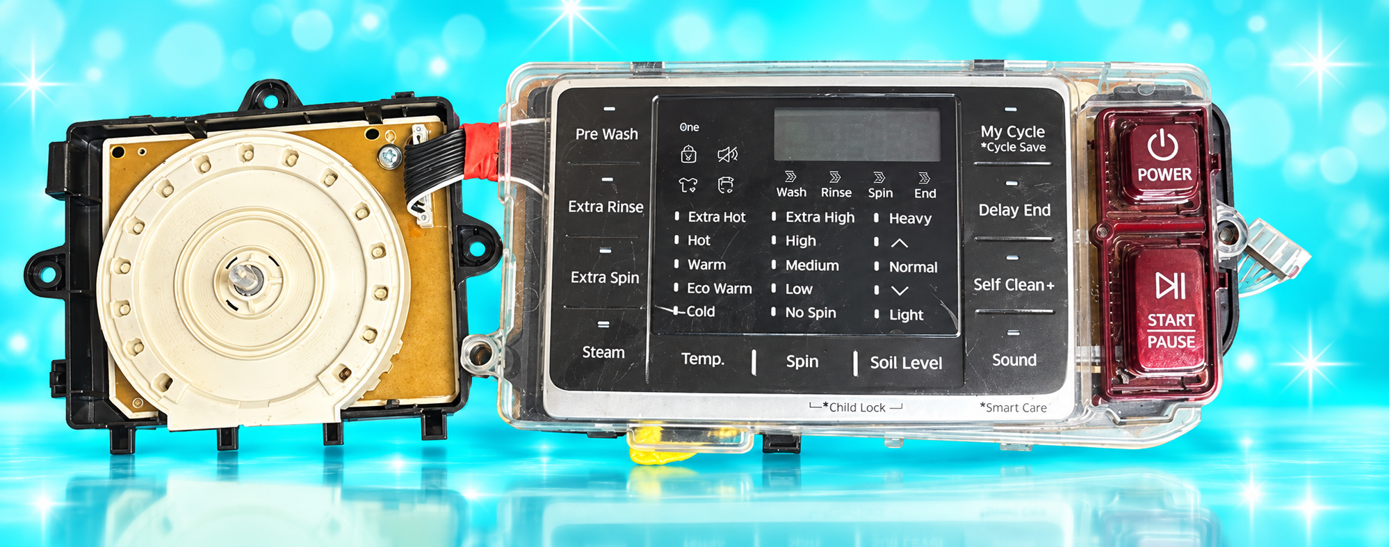Samsung DC92-01622D display and encoder assembly; external knob excluded
