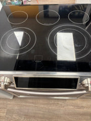 Samsung Slide in Style Stainless Steel Stove 30 inches Glass Top