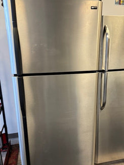 SOLD!   Kenmore  Stainless Steel and  Black Fridge 30 inches