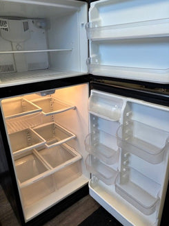 SOLD!   Kenmore  Stainless Steel and  Black Fridge 30 inches