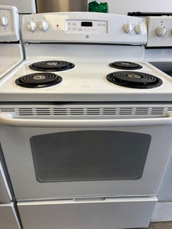 SOLD!   GE Electric Stove with Coil Burners – Reliable Everyday Cooking - 30 inches wide