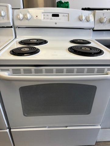 SOLD!   GE Electric Stove with Coil Burners – Reliable Everyday Cooking - 30 inches wide