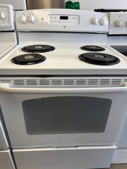 SOLD!   GE Electric Stove with Coil Burners – Reliable Everyday Cooking - 30 inches wide