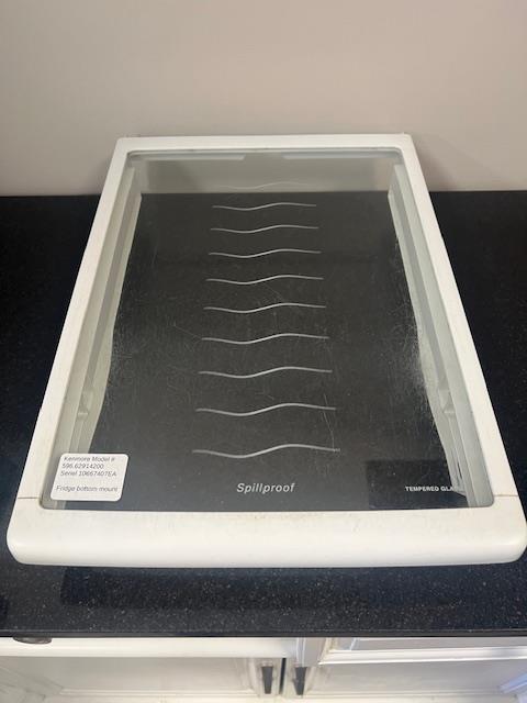 Fridge Glass Shelf for Deli Crisper Kenmore Model 596.62914200 Appliance Parts