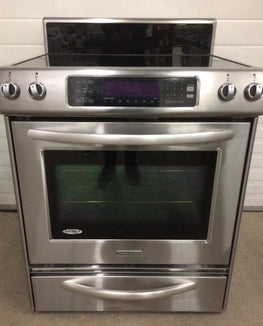 KitchenAid YKERS807SS04 p/n WPW10275049 Dual Radiant Element Range Stove - USED